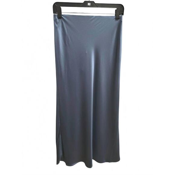 DIOMI Dresses & Skirts - NEW DIOMI women's silk maxi skirt in slate blue